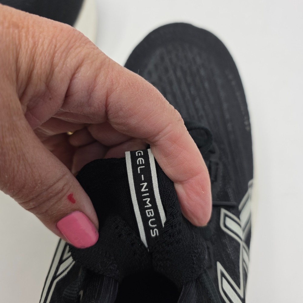 Asics Gel-Nimbus 27 Sneaker Running Shoes Mens 9 Black 1011B958 Lace Up Low Top - Picture 6 of 12